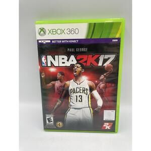 NBA 2K17 (Microsoft Xbox 360, 2016) Complete w/ Manual CIB Tested + Working